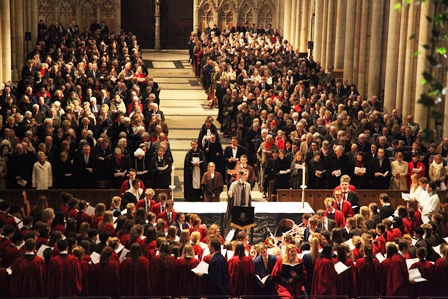 St Peters School, Carol service at the Minster